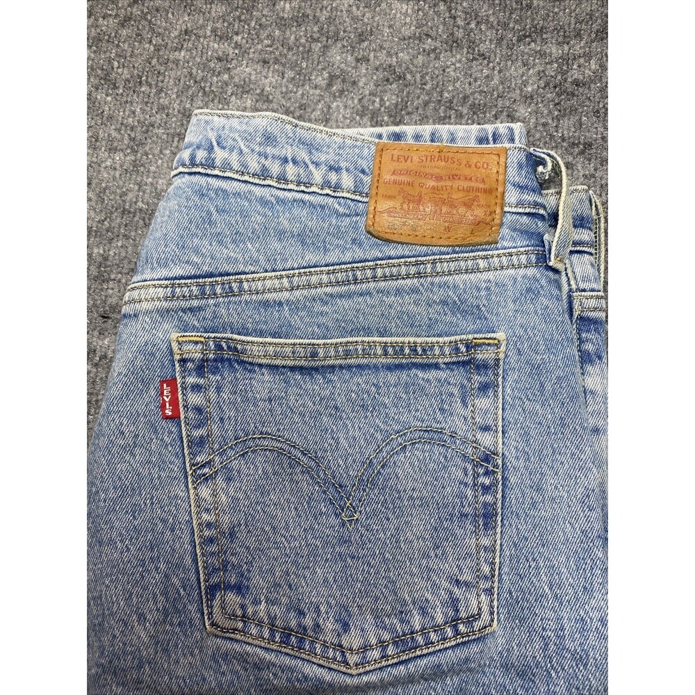 Levi’s 501 S Big E Skinny Women's Jeans 33x28 Premium Button Fly Light Wash
